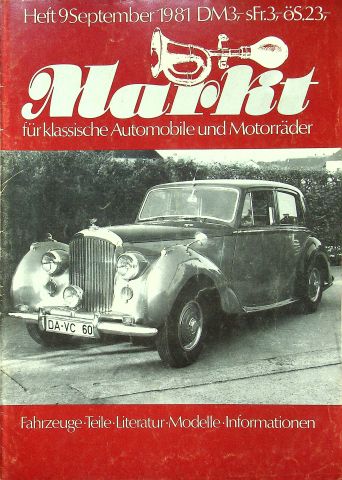 Oldtimer Markt 09/1981 Oldtimer Markt 09/1981